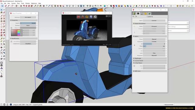 05 Maxwell Render Sketchup - Pixar Subdivision смотреть онлайн