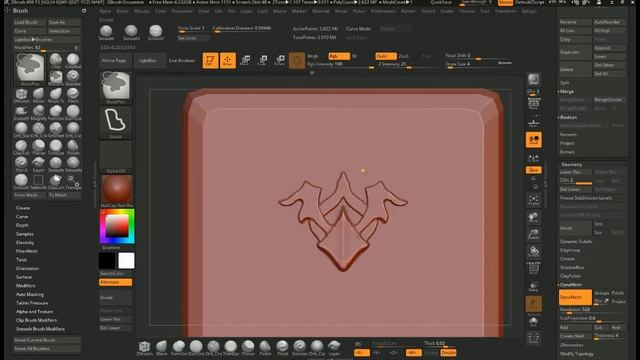 FLAT SCULPTING TRICK - ZBrush смотреть онлайн