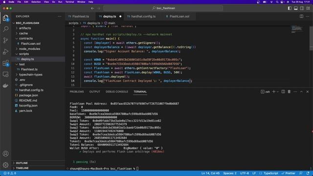 Flash Loan Arbitrage Smart Contract BSC Build - (Flash Loan Repayment)