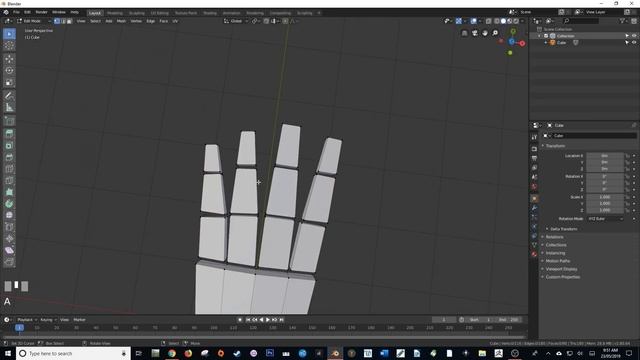 Blender 2.8 Tutorial | Modelling a basic hand in 3D смотреть онлайн