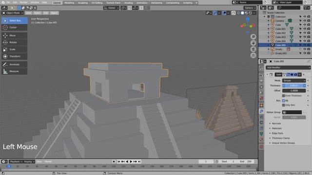 How to scale array Blender Tutorial смотреть онлайн