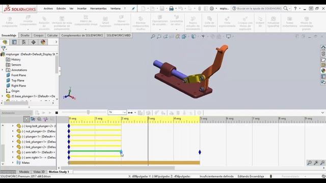 12 SolidWorks - Animacion de Ensamblajes смотреть онлайн