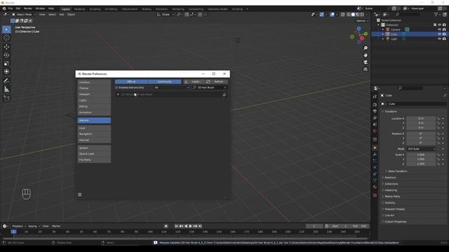 Blender Tutorial | 3D Hair Brush Installation & Uninstall | VFX Grace #BlenderAddon смотреть онлайн