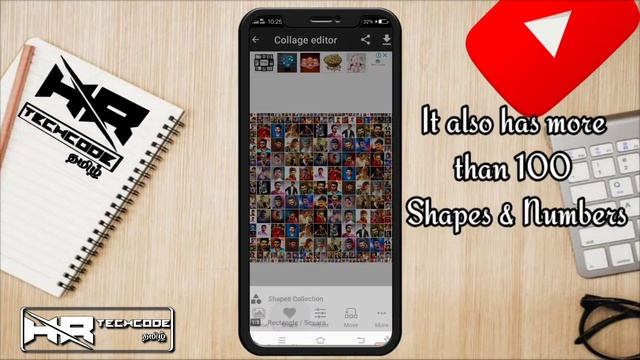 How to make Shape Collage on your mobile||collage art|| HR TechCode Tamil. смотреть онлайн