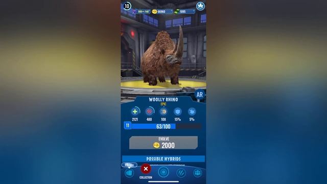 Jurassic world alive - Woolly Rhinoceros 🦏 | Coelodonta смотреть онлайн