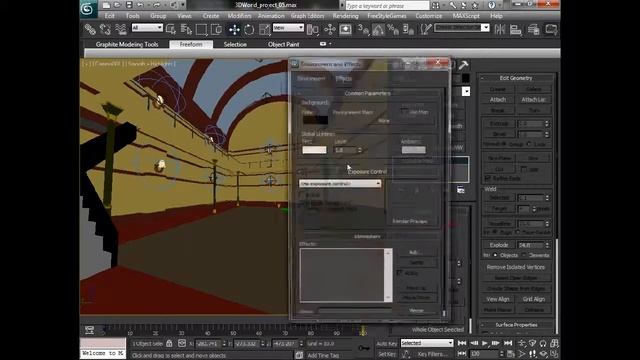 3ds Max Tutorial: Create a Game Environment Part 15 смотреть онлайн