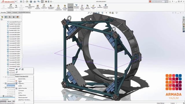 SOLIDWORKS 2019 Yenilikleri-Grup Montaj İlişkileri-Toolbox Rotasyonu Kilitle смотреть онлайн