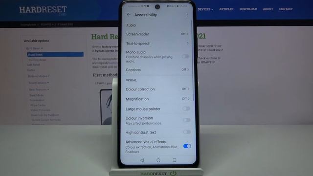 How to Switch On High Contrast Text in Huawei P Smart 2021 NFC? смотреть онлайн