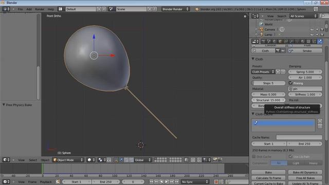 Blender Balloon Simulation Tutorial смотреть онлайн