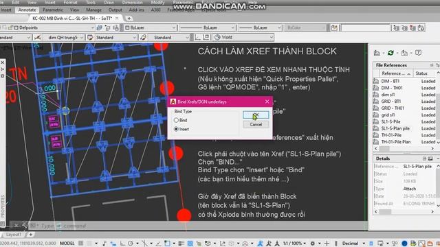 Cách biến Xref thành Block trong AutoCAD смотреть онлайн