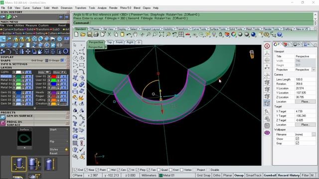 Matrix9 Cad Cam Jewelry Chokor Tutorial | 3d Choker | How To Design Chokar In Cad | 3d Cad Design