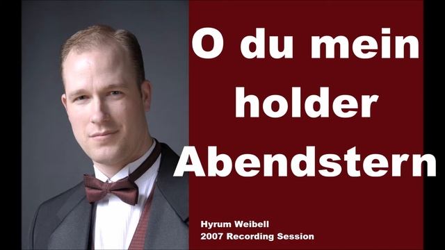 Hyrum Weibell sings O du mein holder Abendstern смотреть онлайн