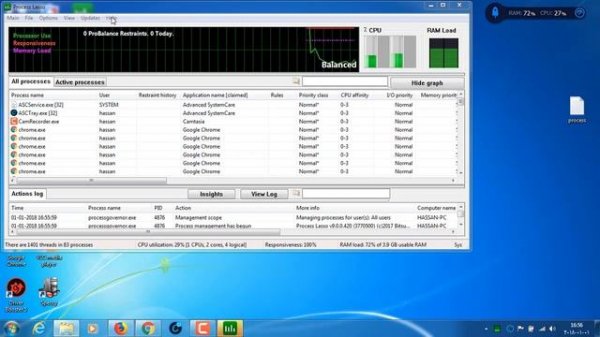 Process Lasso Pro kye
