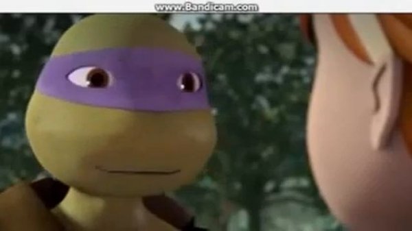 TMNT 2012-April Kiss Donatello