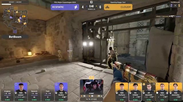 Cloud9 Vs ECSTATIC | ЛУЧШИЕ МОМЕНТЫ С МАЖОРА КС2