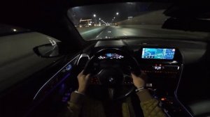 BMW 840i Stage 2 от ПЕРВОГО ЛИЦА | По ночной Москве | POV driving