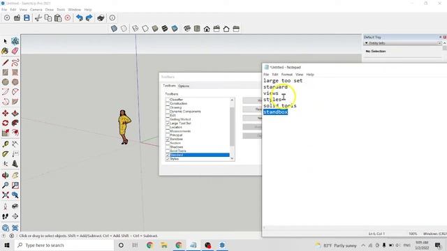 Lesson 01 Basic SketchUp pro 2021 Tutorial - shapes смотреть онлайн