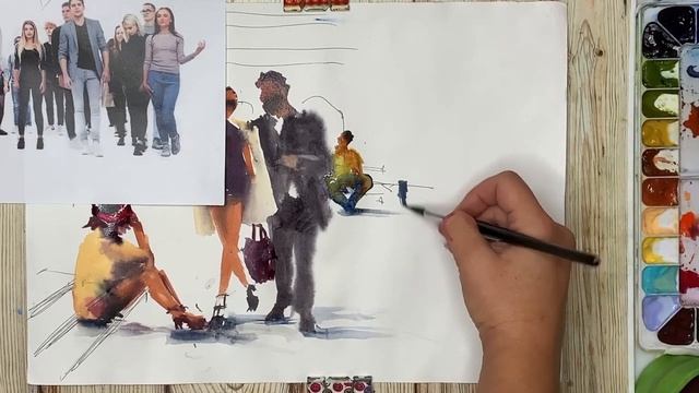 УРОК ПО СКЕТЧИНГУ (Фигуры в экстерьере) #drawing #sketching #humansketch #artteacher смотреть онлайн