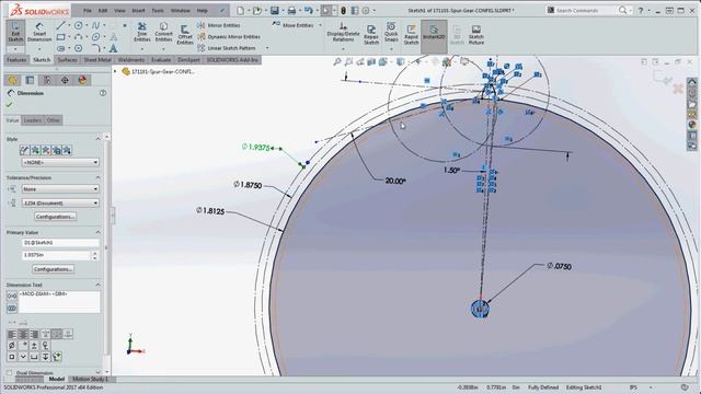 35, Online SolidWorks – Modeling a Spur Gear Pair with Gear Ratio, Diametral Pitch & Number of Teet смотреть онлайн