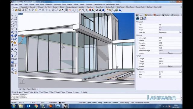 10 - Create and Design a 3D house in Rhinoceros using VisualARQ смотреть онлайн