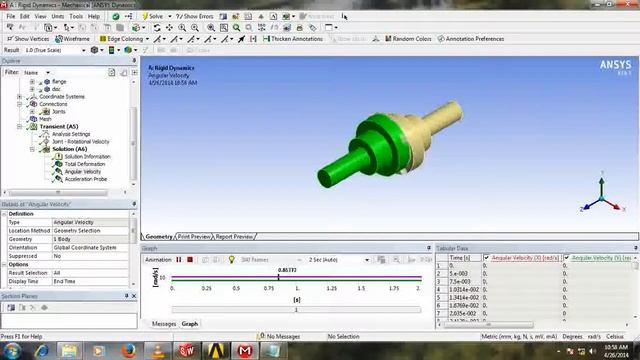 oldhams coupling in ANSYS смотреть онлайн