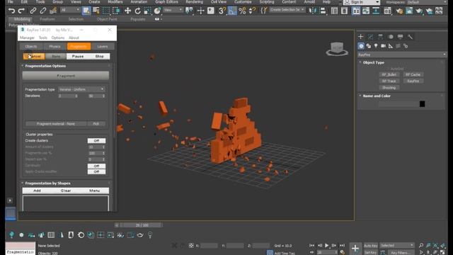 Brick wall demolition - 3ds max tutorial смотреть онлайн