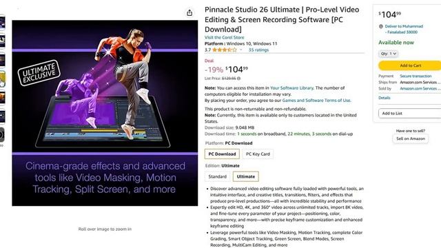 Pinnacle Studio 26 Ultimate смотреть онлайн