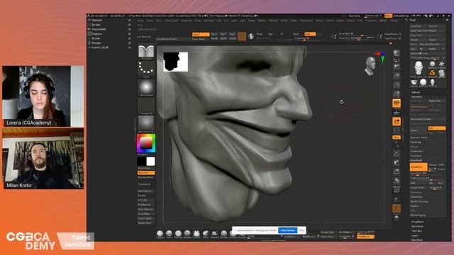 Art Challenge: 3D modelovanje u softveru ZBrush | Milan Krstić, Crater Training Center смотреть онлайн