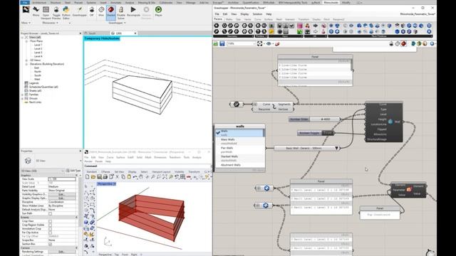 Parametric Multi-Storey Building - Rhino Grasshopper Inside.Revit смотреть онлайн