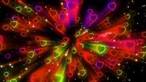 Неоновые Сердечки фон 1 час | neon hearts | love | background video | ФутаЖОР