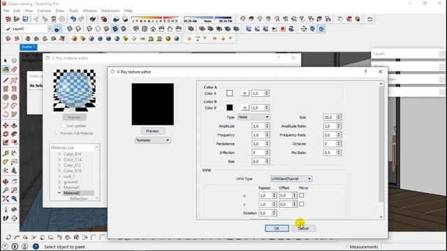 TUTORIAL VRAY SKETCHUP #7 CARA CEPAT MEMBUAT MATERIAL AIR смотреть онлайн