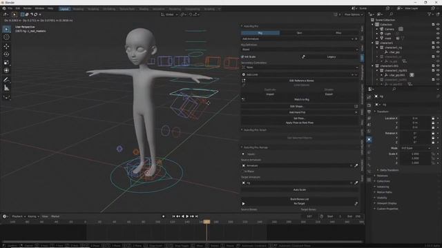 Blender 2.92 Auto rig Remap Mixamo смотреть онлайн