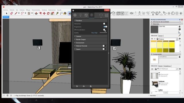 RENDER a 4K | VRAY 3.4 para SKETCHUP 2017 смотреть онлайн