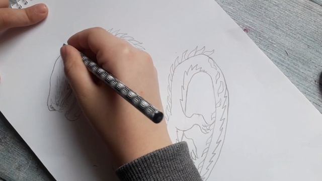Как нарисовать КИТАЙСКОГО ДРАКОНА
