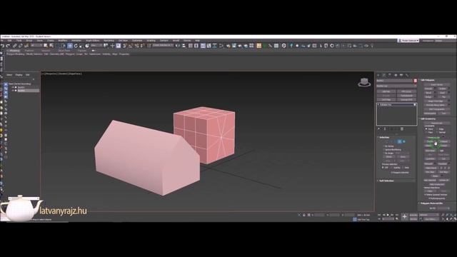 3ds Max Edit Geometry 6. - Create - Collapse смотреть онлайн
