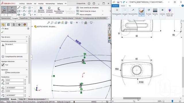 SUPERFICIES SOLIDWORKS 2020 | PRODUCTO BOTELLA EN SOLIDWORKS | BOTTLE IN SOLIDWORKS 2020 смотреть онлайн