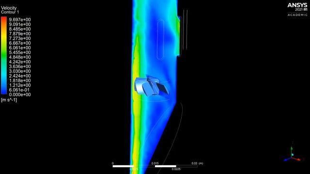 Ansys Fluent Fluid Solid Interaction (FSI) moving turbine in air flow смотреть онлайн
