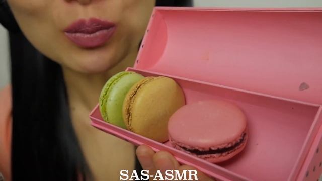 ASMR Laduree MACARON EATING SOUNDS   SAS ASMR