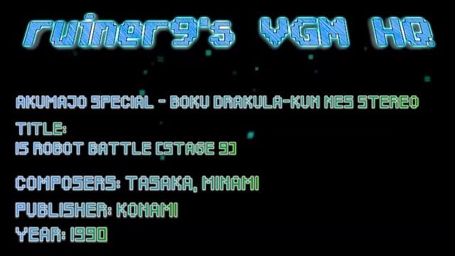 Akamajo Special - Boku Dracula-kun NES Stereo 15 Robot Battle [Stage 9] смотреть онлайн