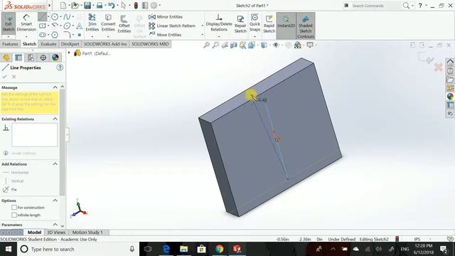 Revolved Cut-Solidworks 2017 Student Edition смотреть онлайн