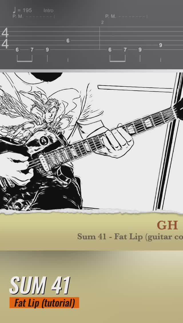 Sum41 - Fat Lip (tutorial) смотреть онлайн