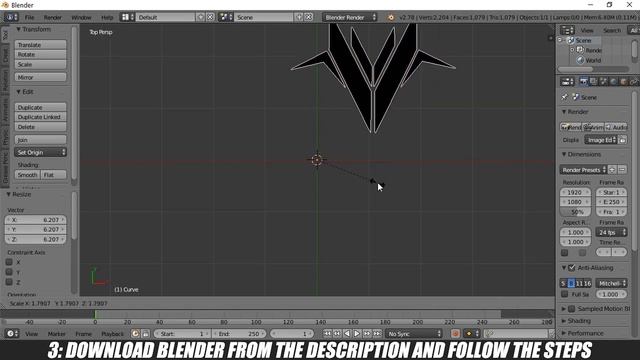 How to make 3D objects from 2D images in Blender смотреть онлайн