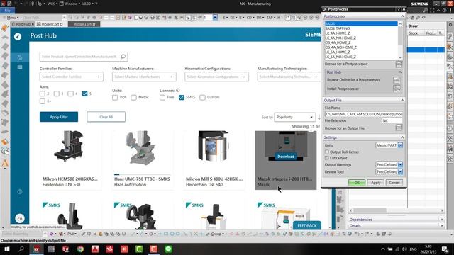 NX CAM Machine simulation смотреть онлайн