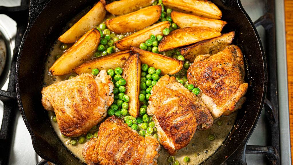 Курица на сковороде, быстро, просто и вкусно смотреть онлайн