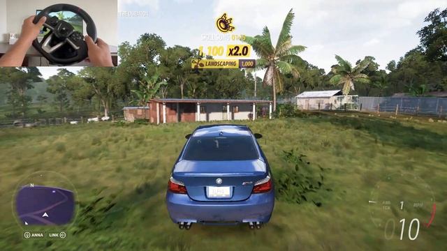 Driving BMW M5 in Forza Horizon 5 SPECIAL | Steering Wheel gameplay смотреть онлайн