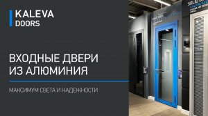 Входные двери с терморазрывом Kaleva Aluvet Glass Standart