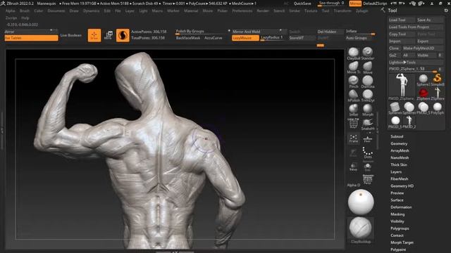 30 Minutes Zbrush Sculpting 205 Muscle 87 смотреть онлайн