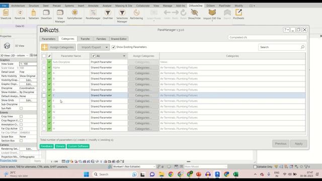 How to create multiple shared parameters in some clicks || Paramanager || Diroots || BIM guru смотреть онлайн