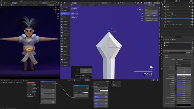 Stylized Character Modeling | Blender Tutorial | Swordsman | Final Part смотреть онлайн