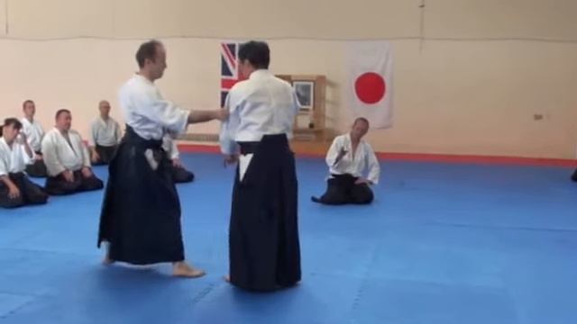 Айкикай Великобритании. Практика с гостем (инструктором) Юкимицу Кобаяси (2011) - ч 1